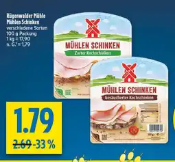 diska Rügenwalder mühle mühlen schinken zarter kochschinken Angebot