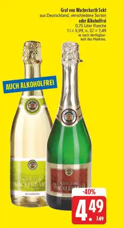 E-Center Graf von wackerbarth sekt alkoholfrei Angebot