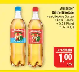 Marktkauf Almdudler zuckerfrei Angebot