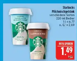 Marktkauf Starbucks caffe latte no added sugar Angebot