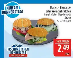 Marktkauf Matjes-, bismarck- oder seelachsbrötchen Angebot