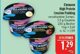Marktkauf Ehrmann high protein creatine pudding white choc Angebot
