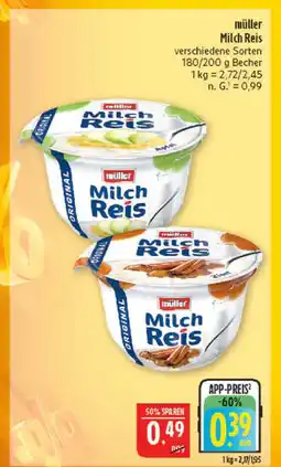 Marktkauf Müller milch reis Angebot
