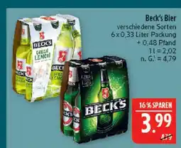 Marktkauf Beck's bier Angebot