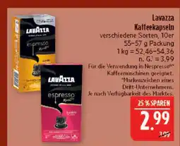 Marktkauf Lavazza espresso kaffeekapseln Angebot