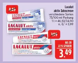 Marktkauf Lacalut aktiv zahncreme Angebot