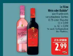 Marktkauf Le filou wein Angebot