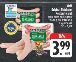 Edeka Wolf original thüringer rostbratwurst Angebot