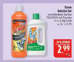 Marktkauf Drano rohrfrei gel Angebot