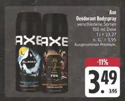 Edeka Axe deodorant bodyspray alaska Angebot