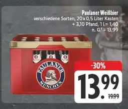Edeka Paulaner weißbier Angebot