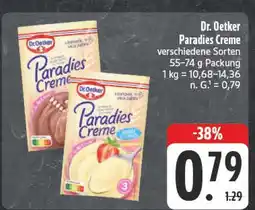 Edeka Dr. oetker paradies creme Angebot