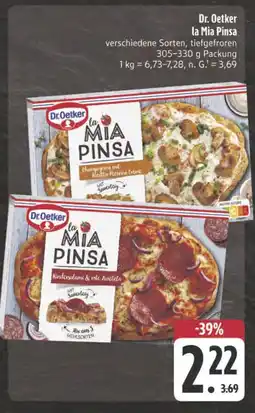 Edeka Dr. oetker la mia pinsa champignons mit ricotta-petersilien creme Angebot