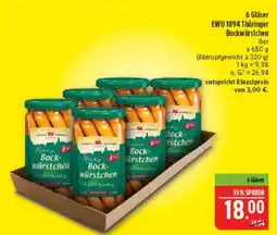 Marktkauf Ewu 1894 thüringer bockwürstchen Angebot
