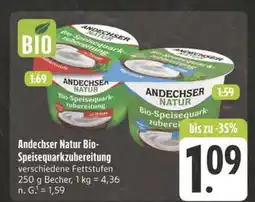 Edeka Andechser natur bio-speisequarkzubereitung Angebot