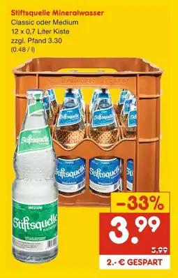 Netto Marken-Discount Stiftsquelle mineralwasser Angebot