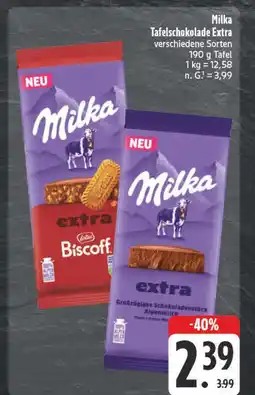 Edeka Milka extra biscoff Angebot