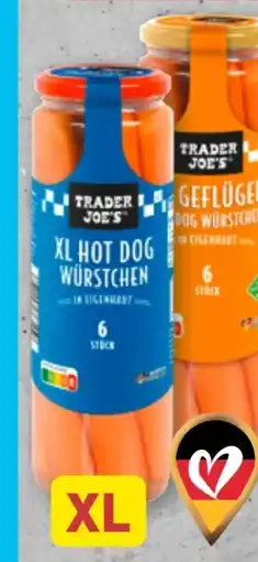 Aldi Nord Trader Joe's XL Hot Dogs Würstchen Angebot