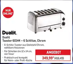 METRO Dualit Toaster 60144-6 Schlitze, Chrom Angebot