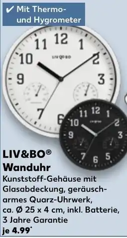 Kaufland LIV&BO Wanduhr Angebot