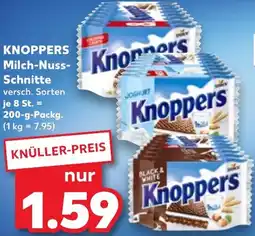 Kaufland KNOPPERS Milch-Nuss Schnitte Angebot