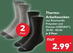 Kaufland Thermo Arbeitssocken Angebot