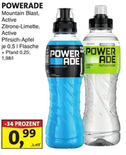 Lösch Depot POWERADE Mountain Blast, Active Zitrone-Limette, Active Pfirsich-Apfel Angebot