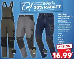 Kaufland PARKSIDE PERFORMANCE Arbeitshosen oder Jeans Angebot