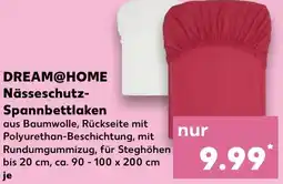 Kaufland DREAM@HOME Nässeschutz Spannbettlaken Angebot