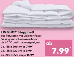 Kaufland LIV&BO Steppbett Angebot