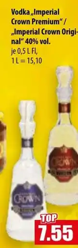 Mix Markt Vodka,,Imperial Crown Premium"/ ,,Imperial Crown Original" Angebot