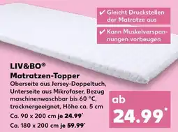 Kaufland LIV&BO Matratzen-Topper Angebot