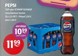 Getränke Hoffmann PEPSI, 7UP oder SCHWIP SCHWAP Angebot