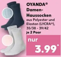 Kaufland OYANDA Damen Haussocken Angebot