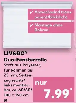 Kaufland LIV&BO Duo-Fensterrollo Angebot