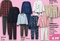 Kaufland KUNIBOO/ HIP&HOPPS/ TOWNLAND Pyjama Angebot
