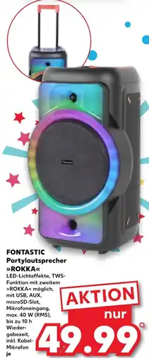 Kaufland FONTASTIC Partylautsprecher ROKKA Angebot
