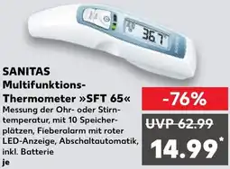 Kaufland SANITAS Multifunktions Thermometer SFT 65 Angebot
