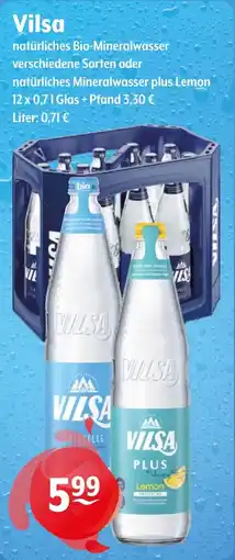 Getränke Hoffmann Vilsa natürliches Bio-Mineralwasser Angebot