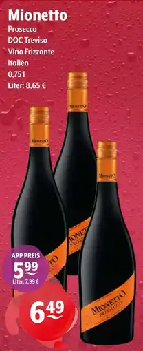 Getränke Hoffmann Mionetto Prosecco DOC Treviso Vino Frizzante Angebot