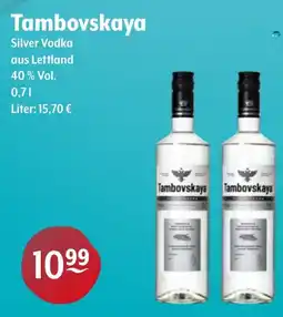 Getränke Hoffmann Tambovskaya Silver Vodka Angebot