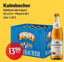 Getränke Hoffmann Kulmbacher Edelherb oder Export Angebot