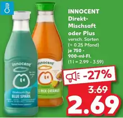 Kaufland INNOCENT Direkt Mischsaft oder Plus Angebot