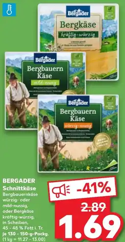 Kaufland BERGADER Schnittkäse Angebot