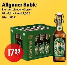 Getränke Hoffmann Allgäuer Büble Bier Angebot