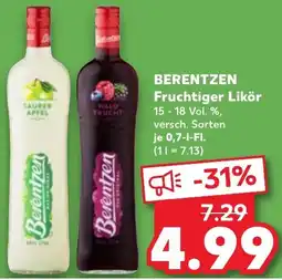 Kaufland BERENTZEN Fruchtiger Likör Angebot