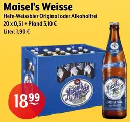 Getränke Hoffmann Maisel's Weisse Hefe-Weissbier Original oder Alkoholfrei Angebot
