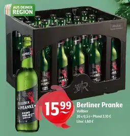 Getränke Hoffmann Berliner Pranke Vollbier Angebot