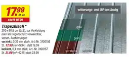 toom Baumarkt Trapezblech Angebot