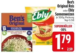 Edeka Ben's Original Reis oder Ebly Sonnenweizen Angebot